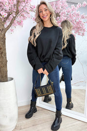 Oversized sweater - Zwart