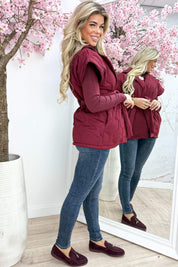 Sunshine broche gilet - Bordeaux