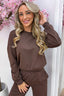 Pull Comfy in Diamonds - Marron