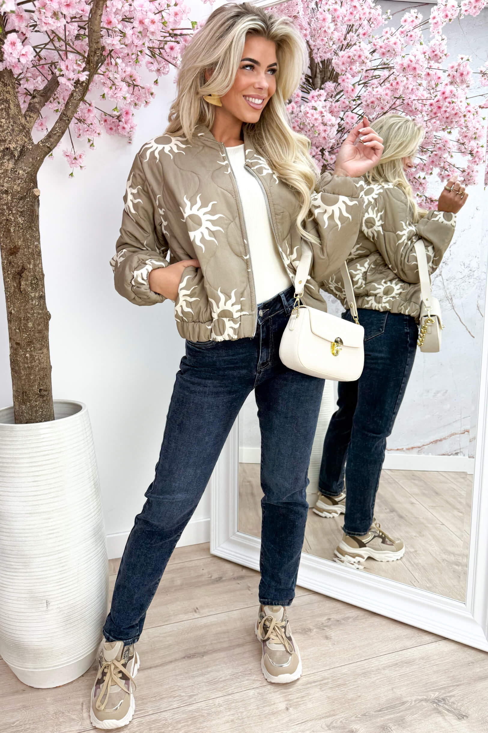 Sunny side up bomber - Taupe