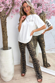 Leopard LA T-shirt - Wit