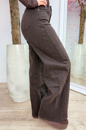 Seam to impress wide leg jeans - Bruin
