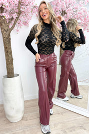 Flowery lace topje - Zwart