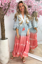 Havana beach dress - Sky blue