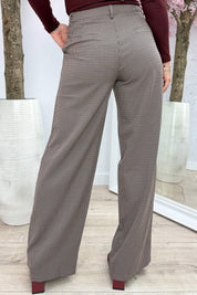 Checkered pantalon - Bordeaux