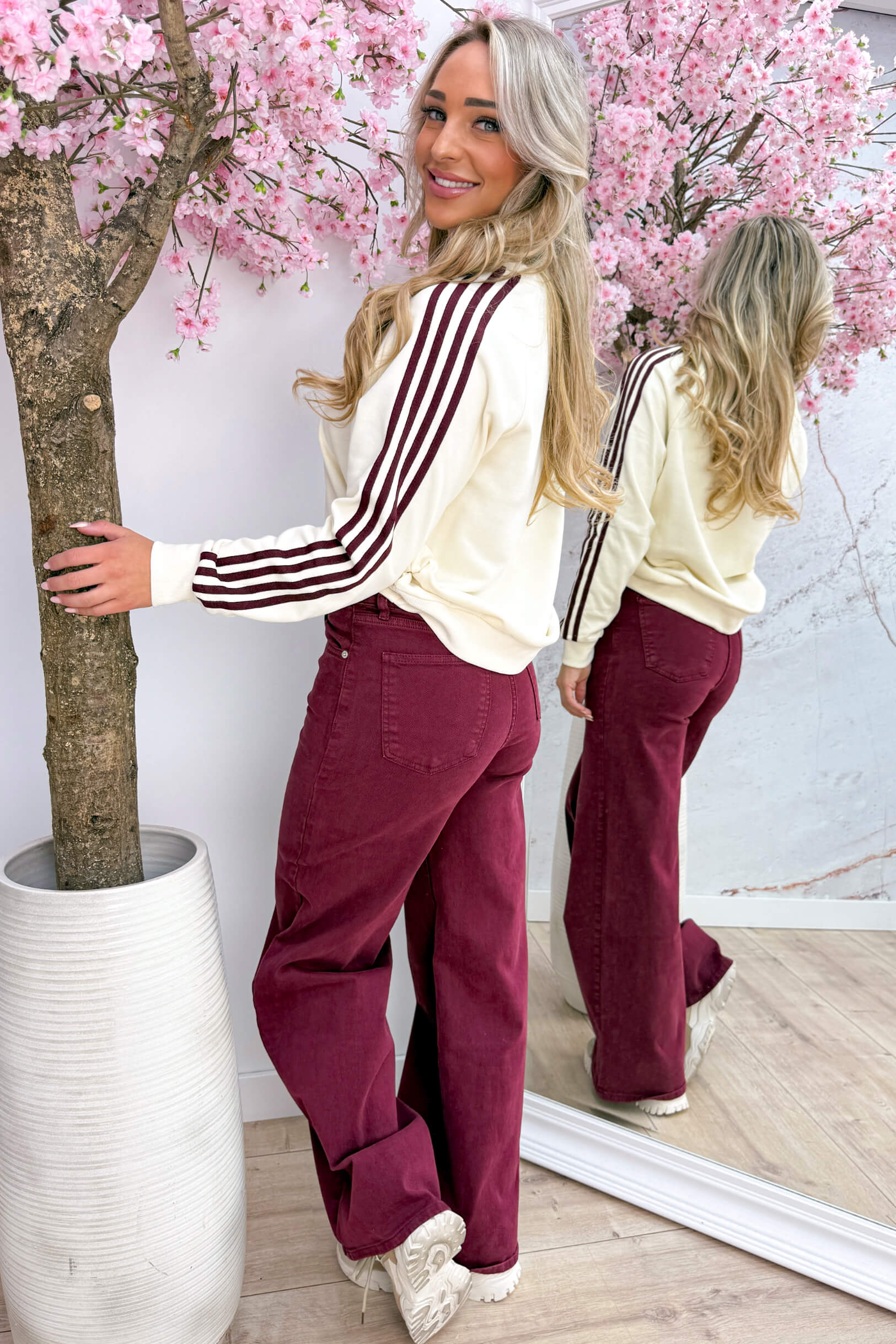 Manhattan stripe sweater - Beige