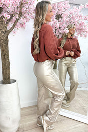 Oh my crepe blouse - Roest
