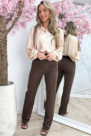 So lovely stripe blouse - Beige