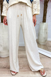 Linnen pants - Beige