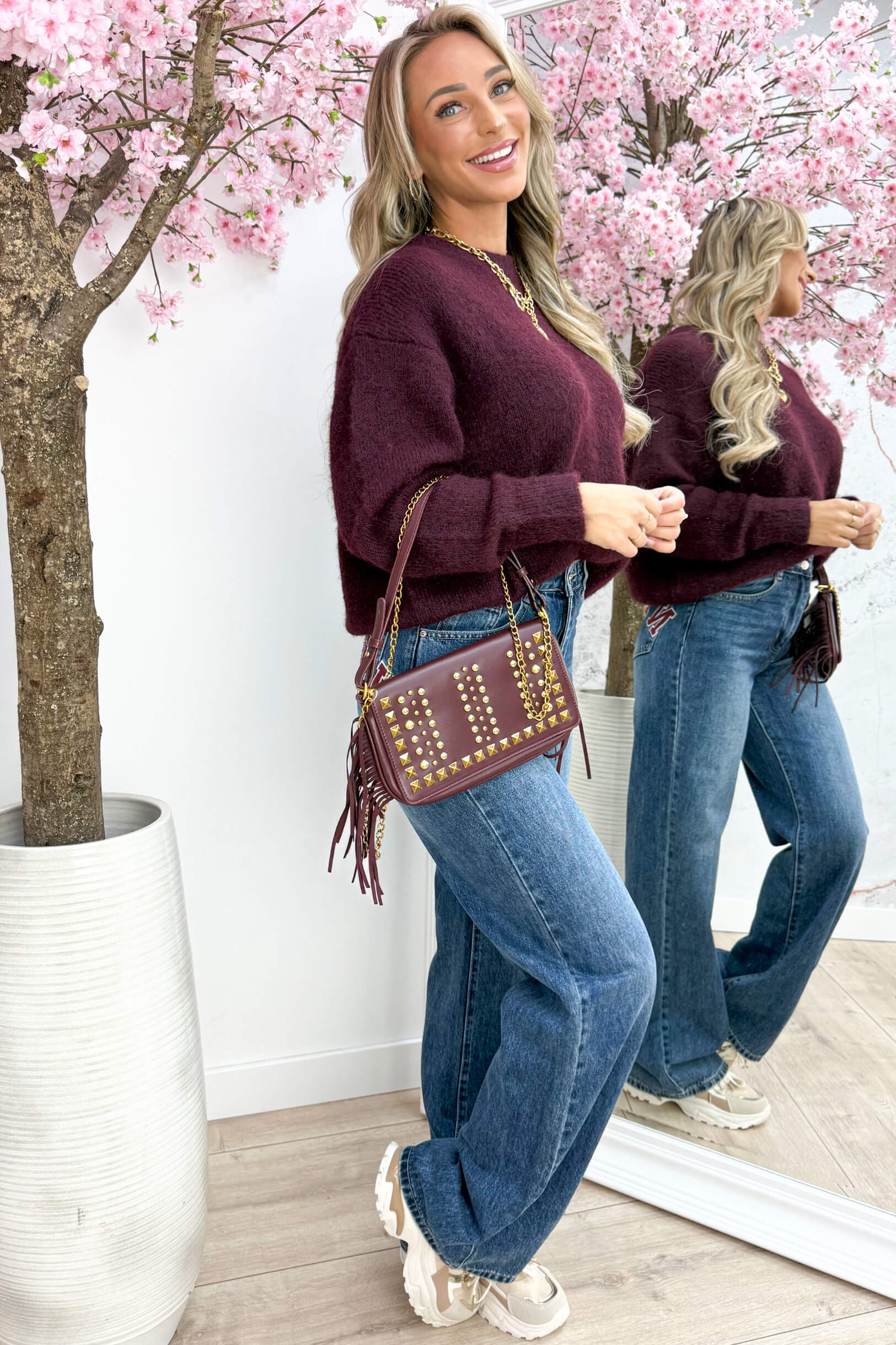 The perfect basic trui - Bordeaux
