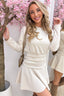 Robe fleurie unique - Beige