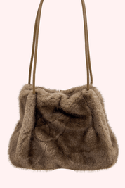 Furry bag - Taupe