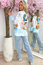 Mickey rockstar blazer - Wit