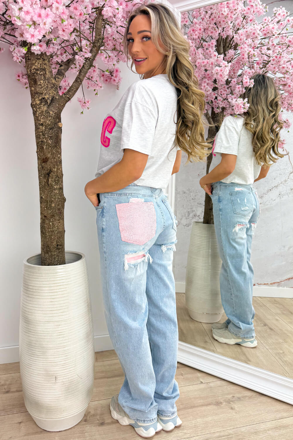 Iconic club T-shirt - Lt. grijs