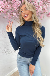 Best basic coll topje - Navy