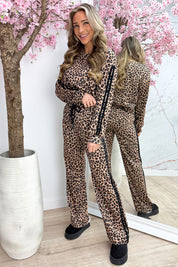 Wild stripe comfy co-ord - Zwart