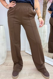 Pantaloni comodi di base per te - Brown