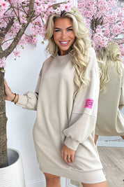 Perfect embleem dress - Beige