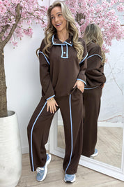 Comfy club stripe co-ord - Bruin