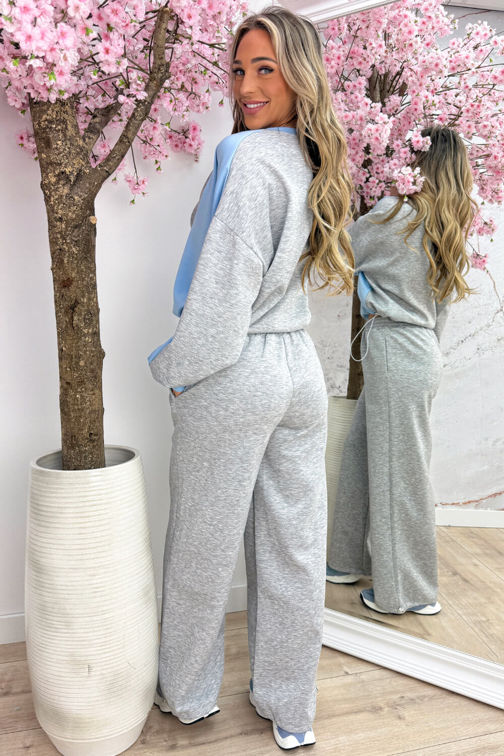 Millagro concept comfy co-ord - Lt. grijs