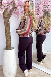 Safari bomber - Berry purple