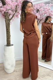 Looking cute but comfy co-ord - Cognac
