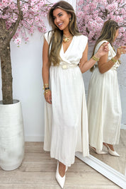 Robe au lever du soleil dorée - Lt. Beige