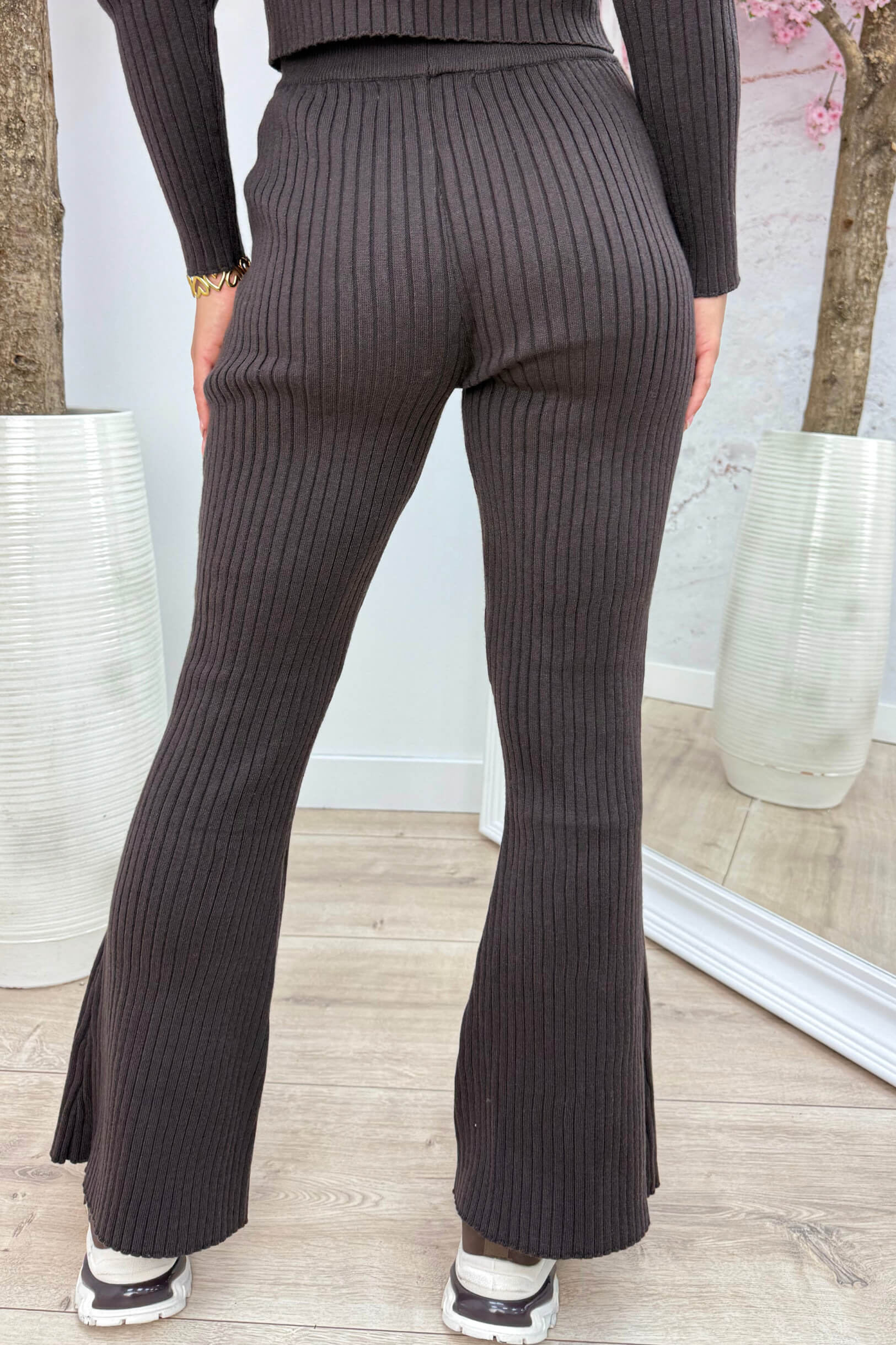 Number one ribbed pants - Bruin