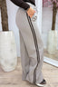Pantalon à rayures toujours tendance - Taupe