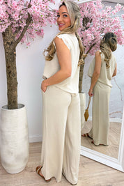 Basic lace co-ord - Dk. beige