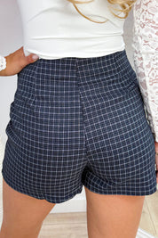 Checkered favorite skort - Jeans blue