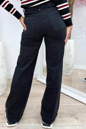 Wide leg jeans Y3333 - Zwart