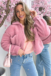 Teddy lover jacket - Roze