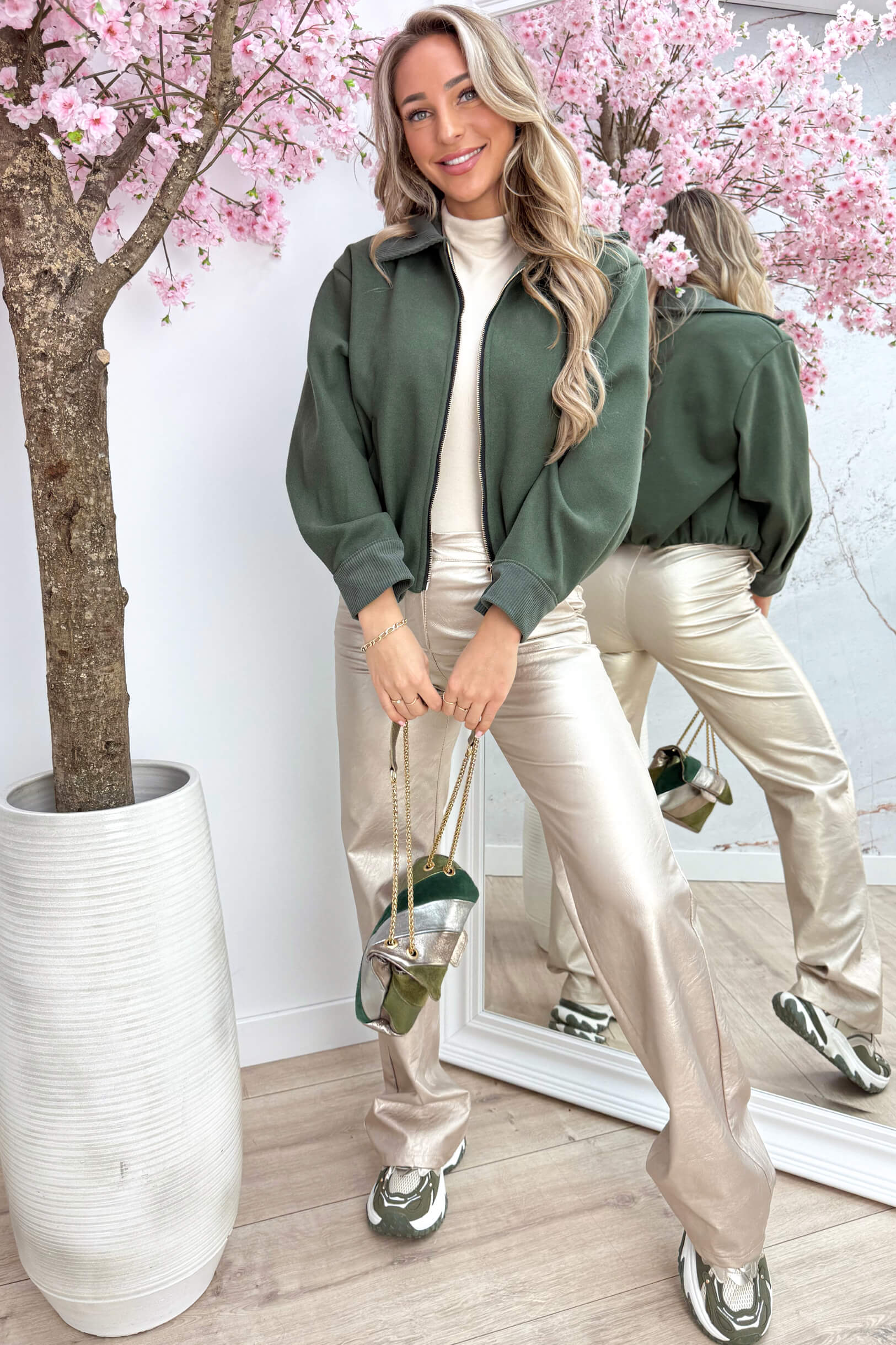 Corduroy vilt bomber - Army