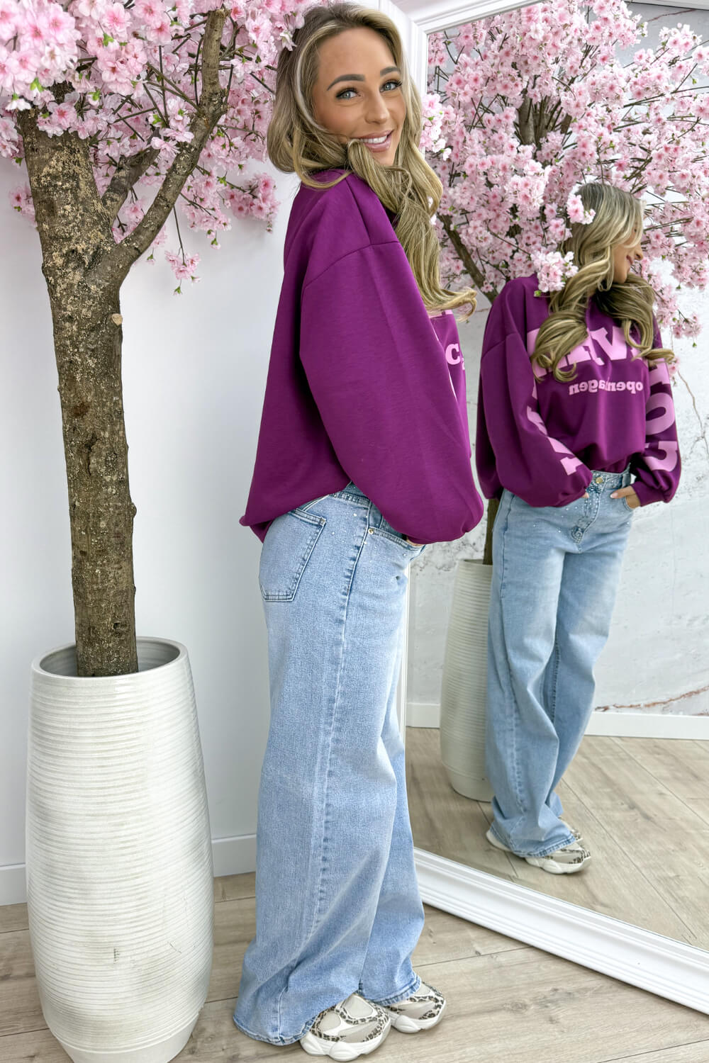 Copenhagen vibe sweater - Berry purple