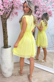 Bella dreamy dress - Geel