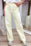 Everyday basic straight leg jeans - Yellow