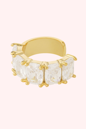 Glamour diamond earcuff - Goud