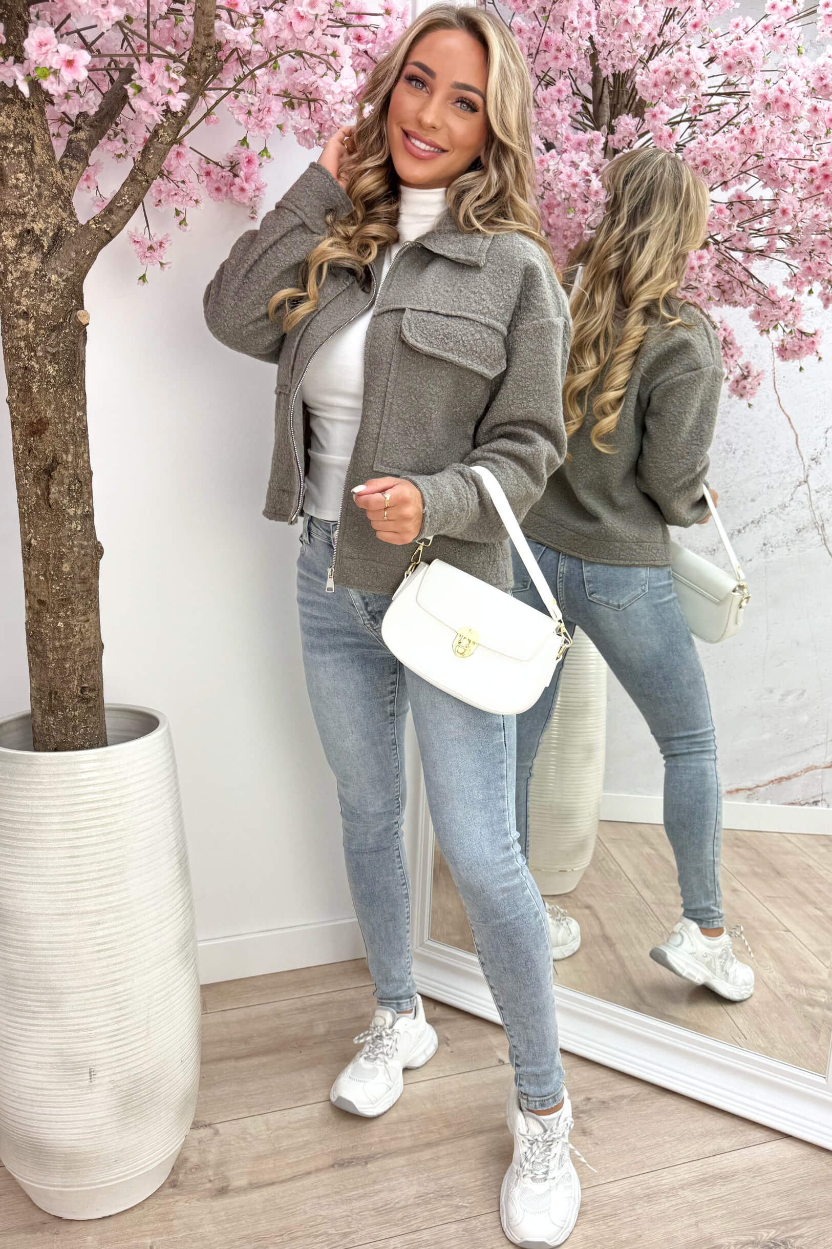 My favorite teddy jacket - Taupe