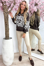 Sweater SH597P - Brown