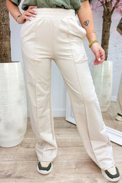 Made for You Basic Comfy Pants - Beige