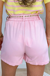 Studded belt skort - Roze