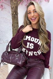 Amour is french trui - Bordeaux