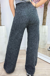 Comfy mood knitted pants - Dk. grijs