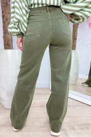 Stitch please wide leg jeans - Army
