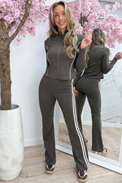 Sporty stripe co-ord - Bruin