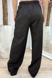 Gold detail pantalon - Bruin