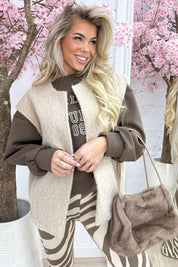 Vilt gilet - Beige