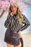 Stripes on repeat sweater - Army