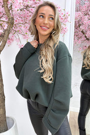 Oversized sweater - Army